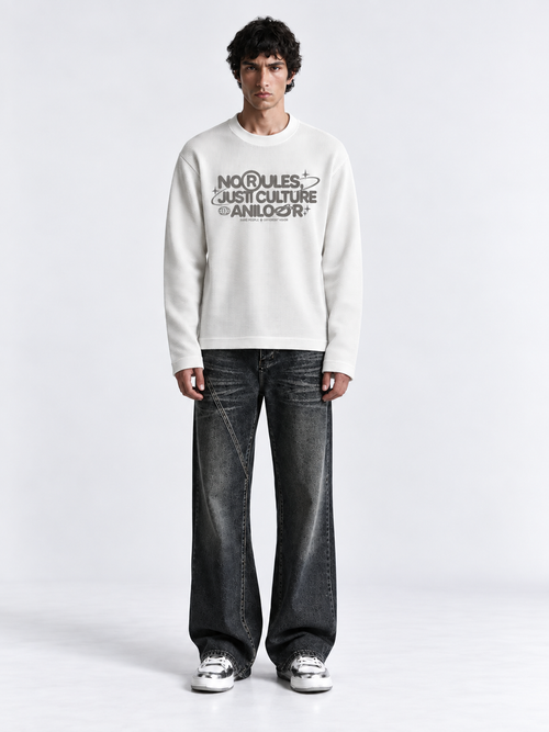 NO RULES-FULL SLEEVE WAFFLE TEE - 2