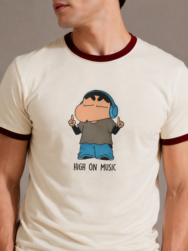 High on Music- Ringer Tee