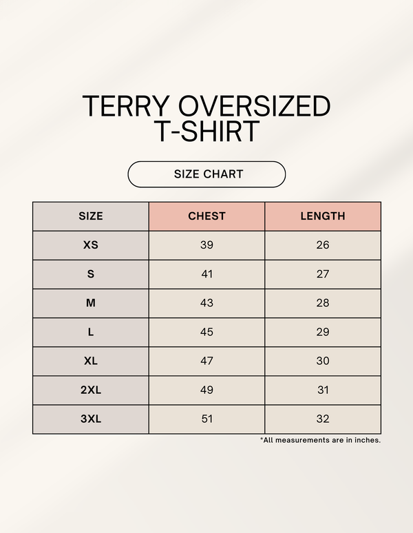 Terry Oversized Tee