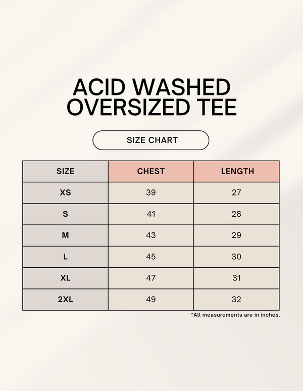 Acid Washed Oversized Tee