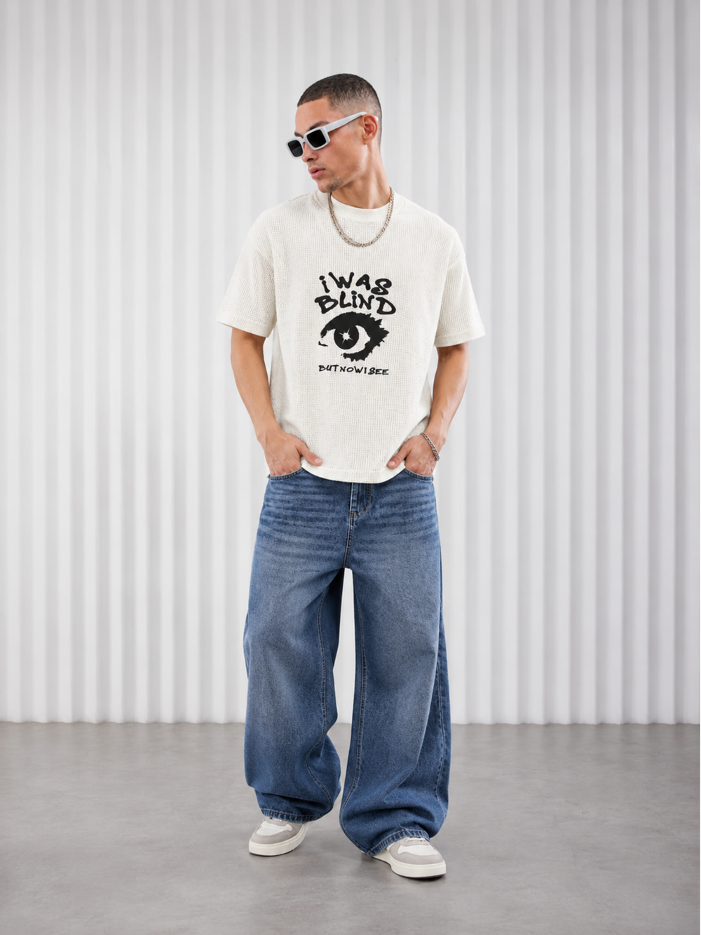 PREMIUM Blind- WAFFLE BOXY FIT TEE