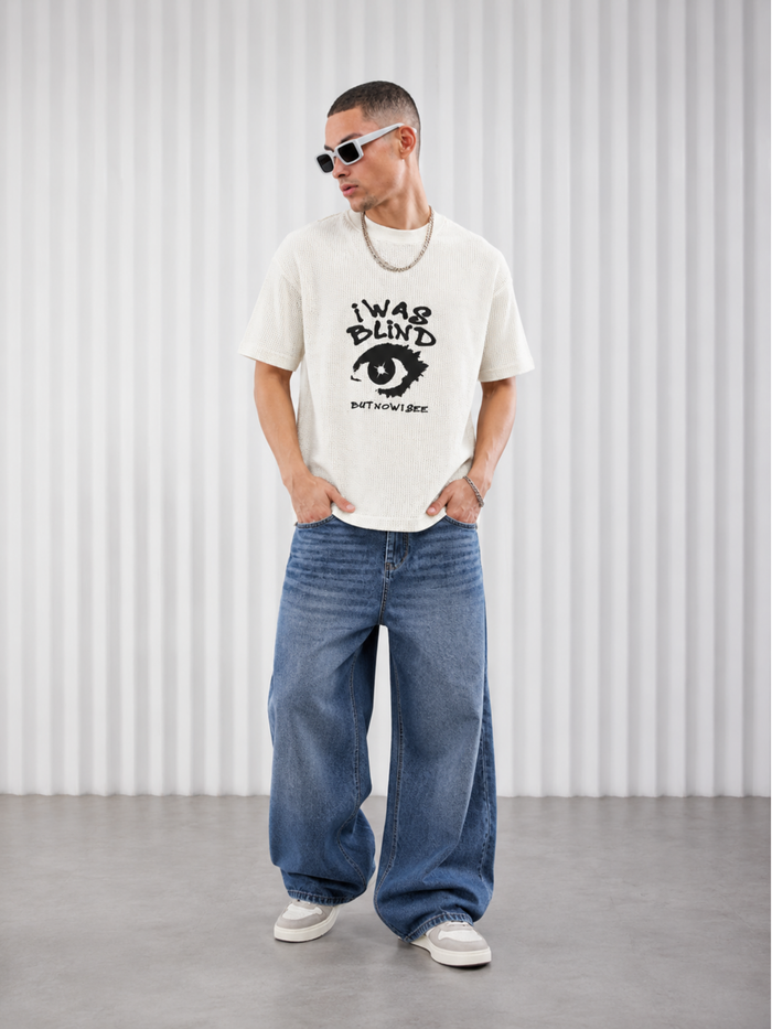 PREMIUM Blind- WAFFLE BOXY FIT TEE