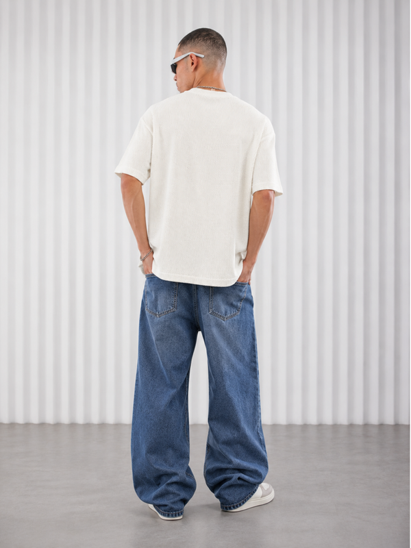 PREMIUM Blind- WAFFLE BOXY FIT TEE