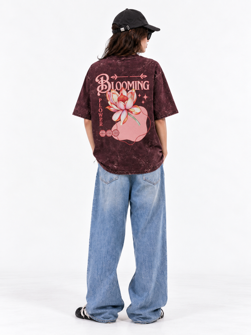 BLOOMING-OVERSIZED TEE - 2
