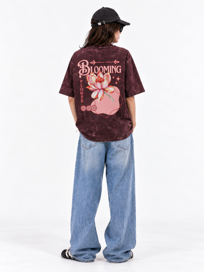 BLOOMING-OVERSIZED TEE