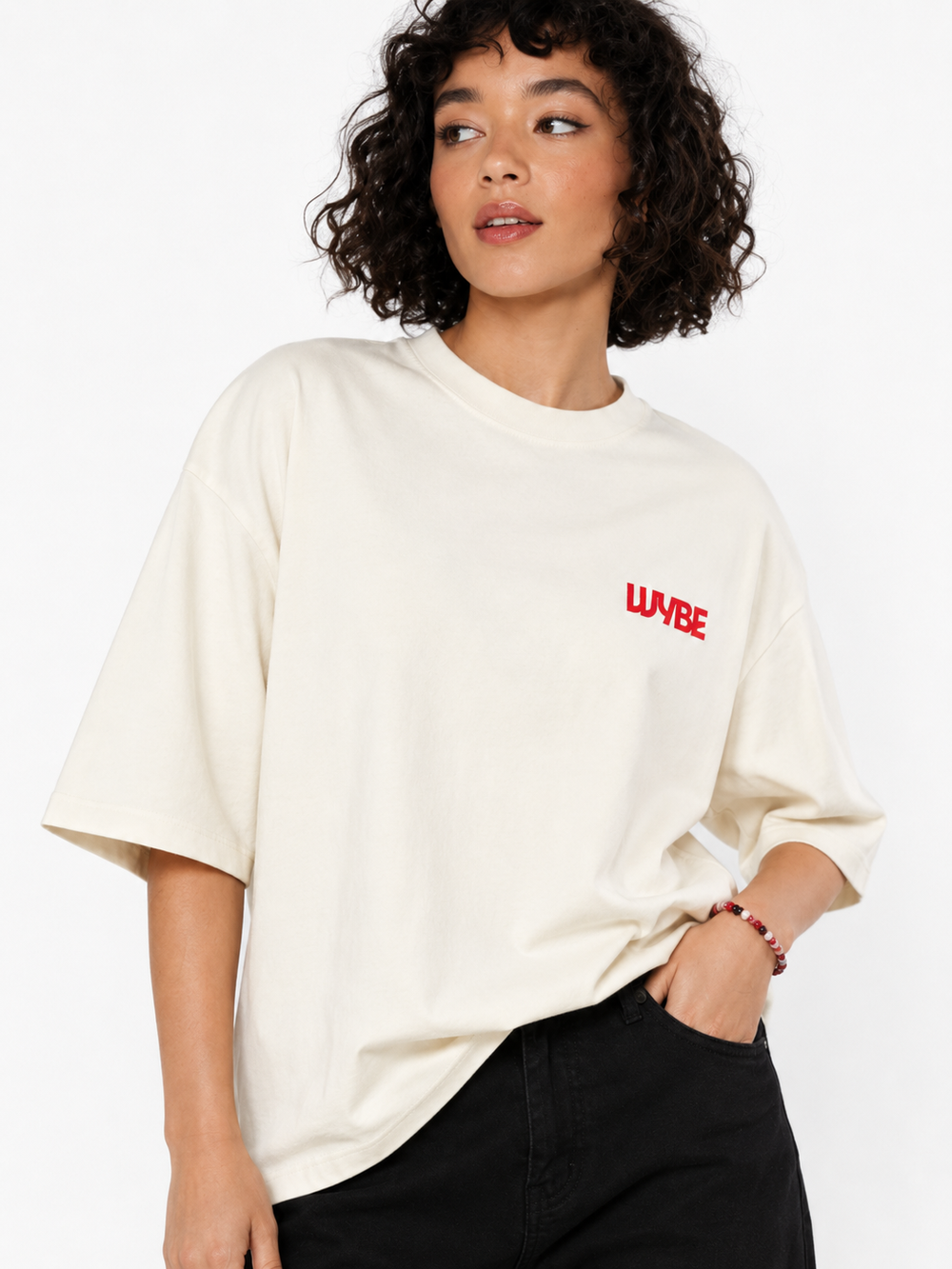 BERRY-Terry Oversized Tee