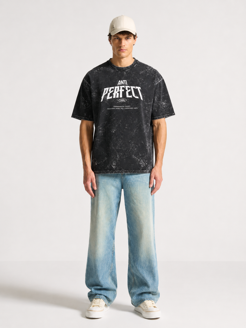 ANTI PERFECT-Oversized Tee