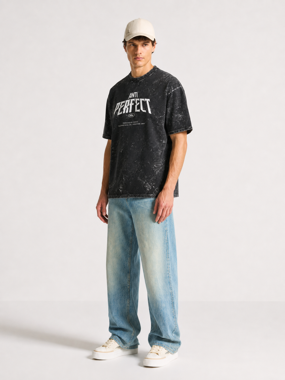 ANTI PERFECT-Oversized Tee