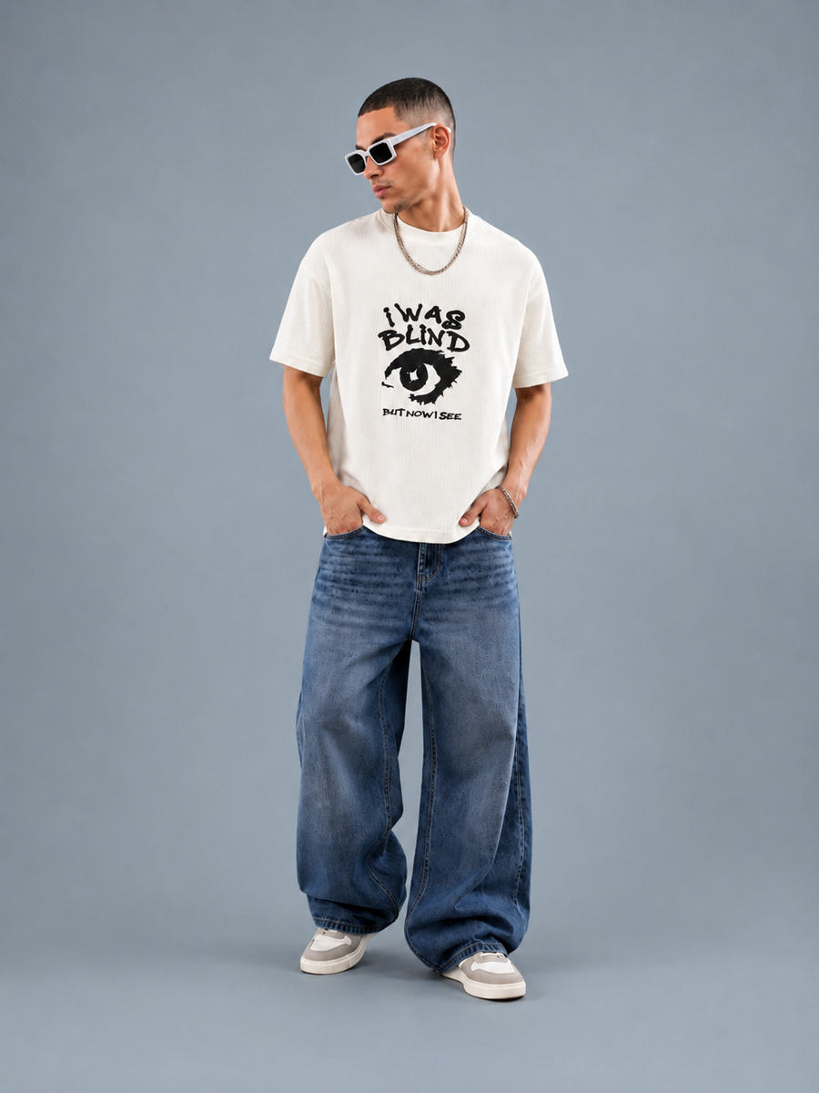 PREMIUM Blind- WAFFLE BOXY FIT TEE
