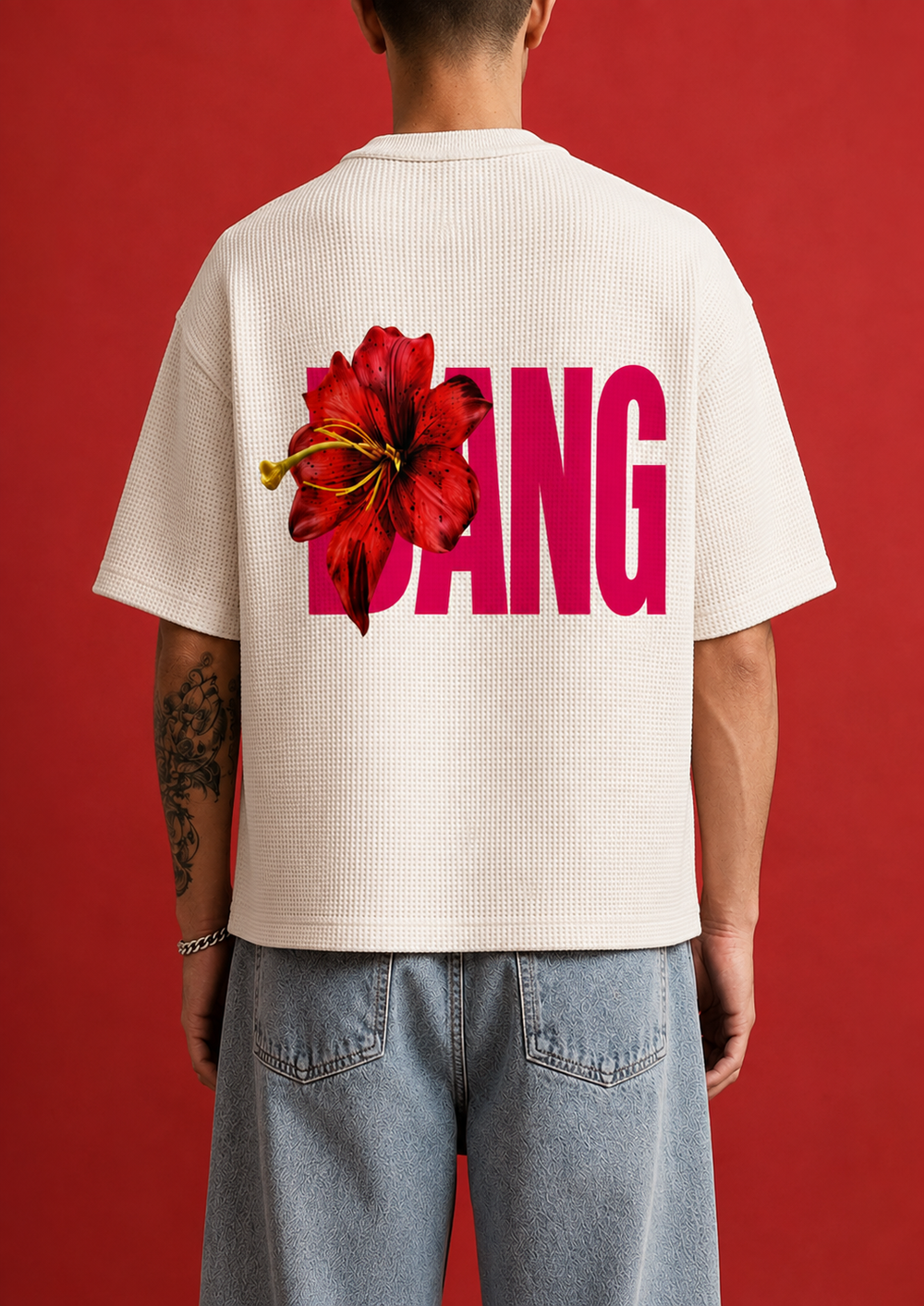 MEN WAFFLE TEE - BANG ED