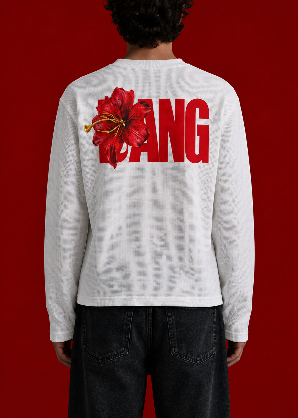 WAFFLE TEE BANG ED[FULL SLEEVE[
