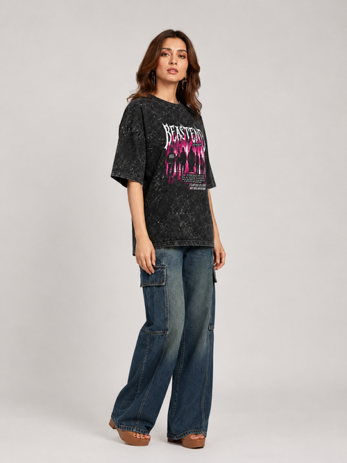 PREMIUM BEASTEND- Acid Washed Oversized Tee - 6