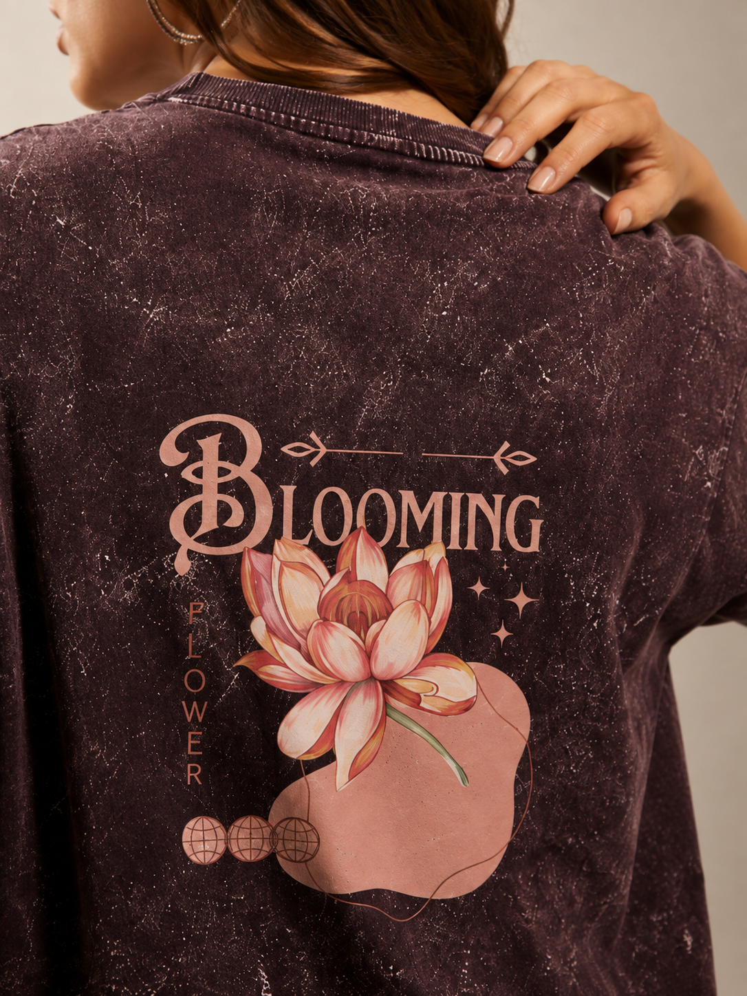 BLOOMING-Oversized Tee