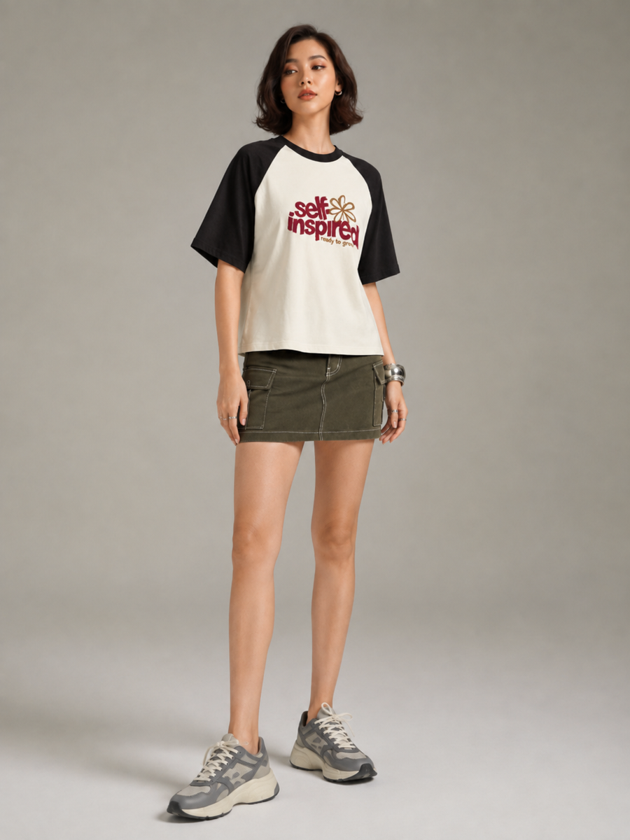 SELF INSPIRED- Raglan Tee