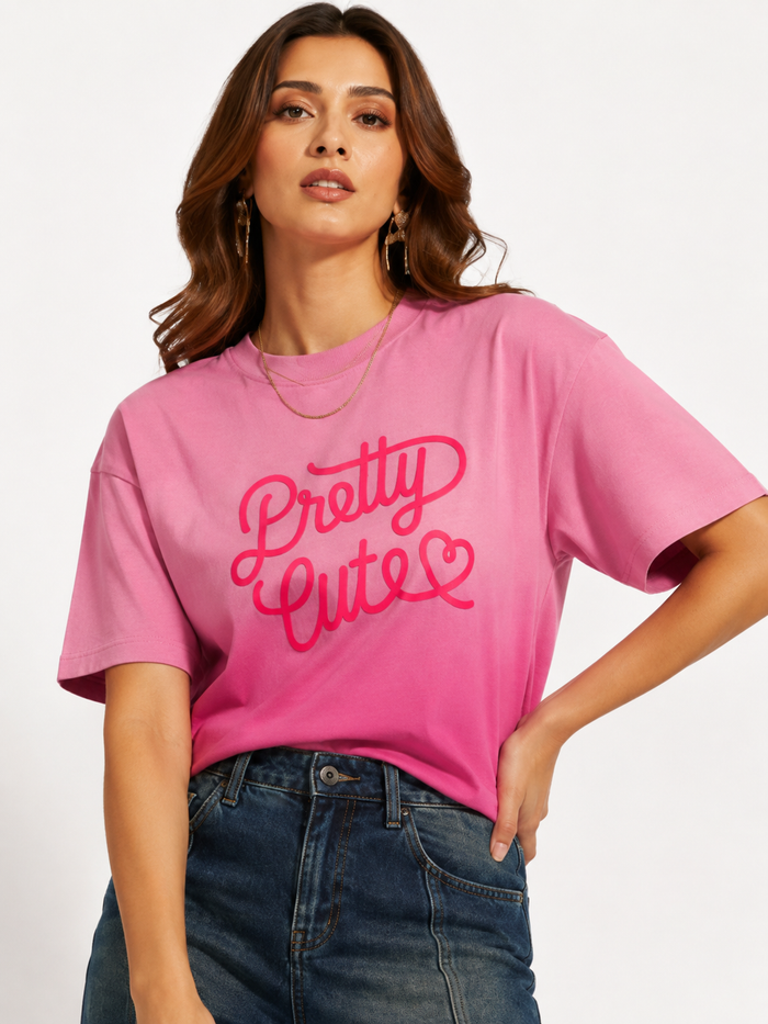 PRETTY CUTE-Ombre Tee