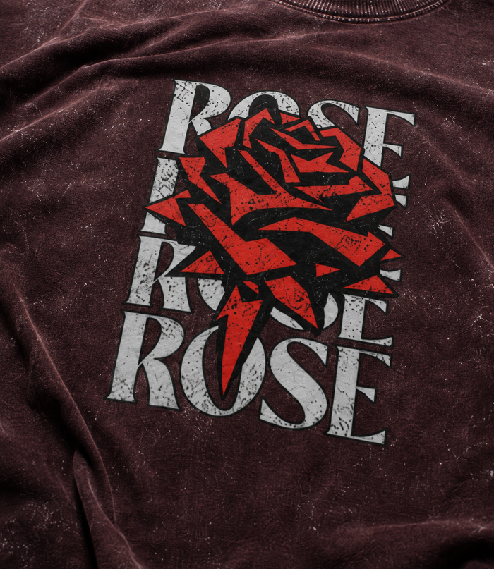 ROSE- Acid washed