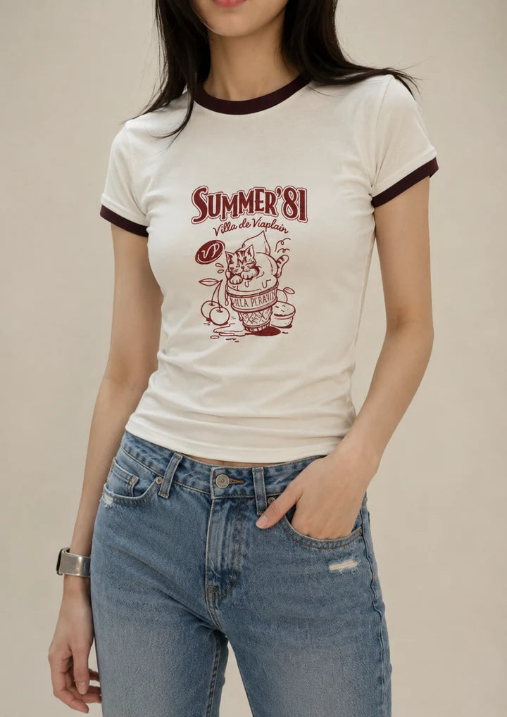 WOMEN RINGER TEE