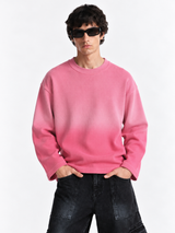 PINK OMBRE- WAFFLE TEE