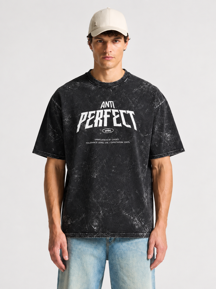 ANTI PERFECT-Oversized Tee