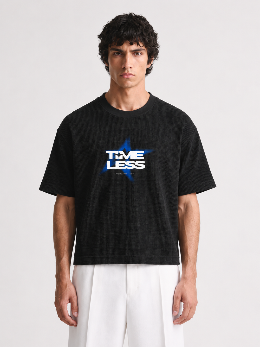 TIMELESS- Waffle Boxy Fit