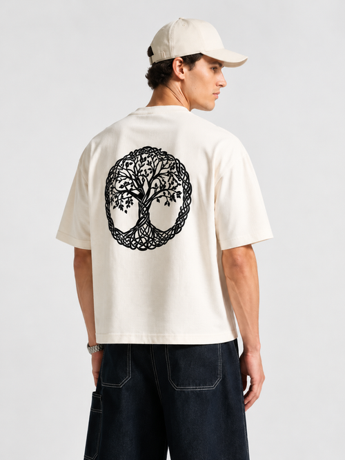BASICS-Terry Oversized Tee - 1