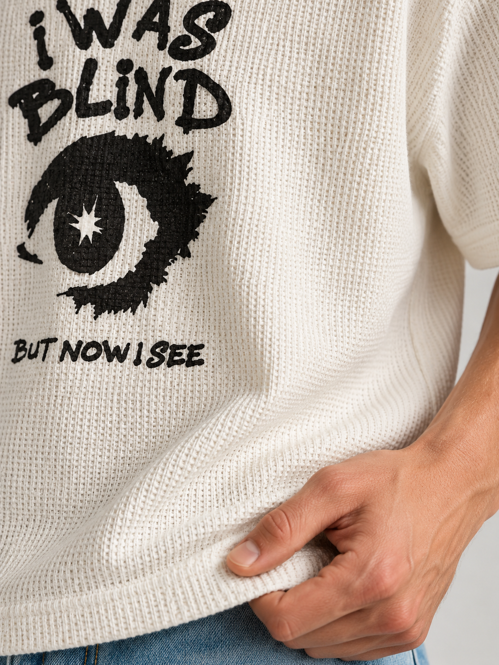 BLIND- Waffle Boxy Tee