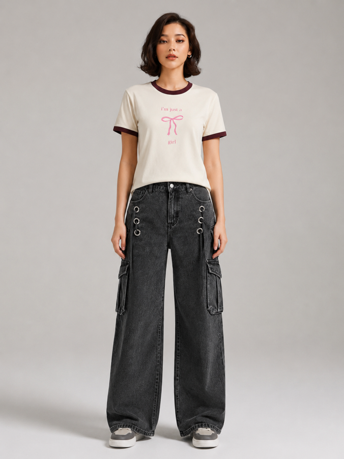 JUST A GIRL - Ringer Tee