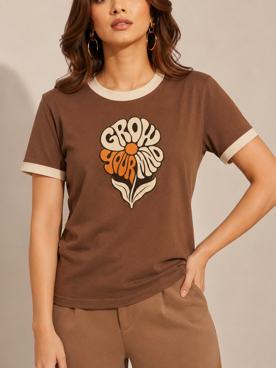 GROW- Ringer Tee