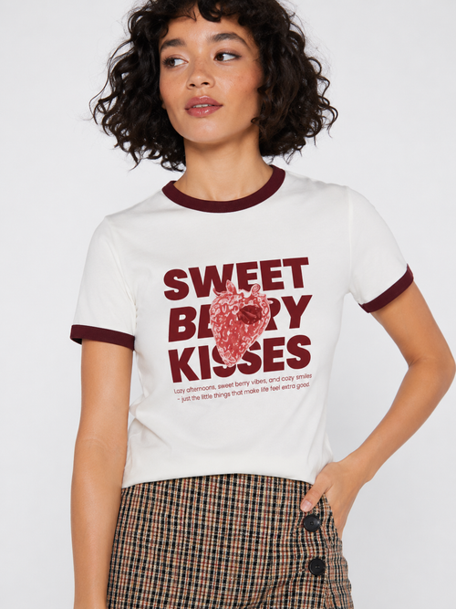 SWEET KISSES-Ringer Tee - 3