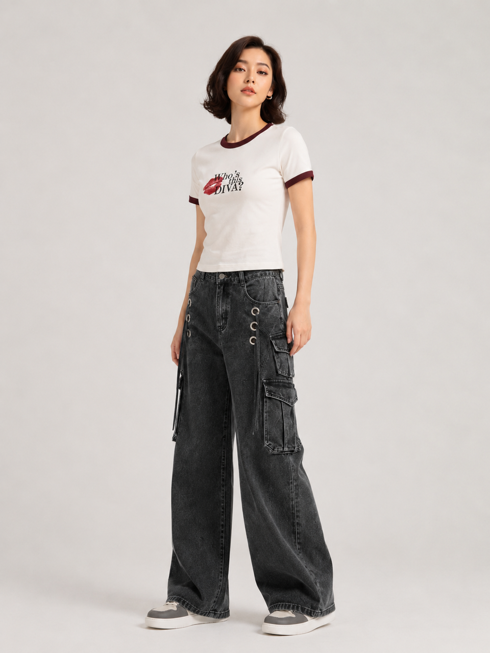 Who's This DIVA-Ringer Tee
