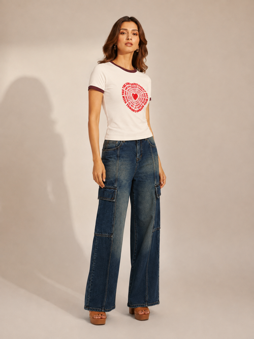 LOVE- Ringer Tee - 2
