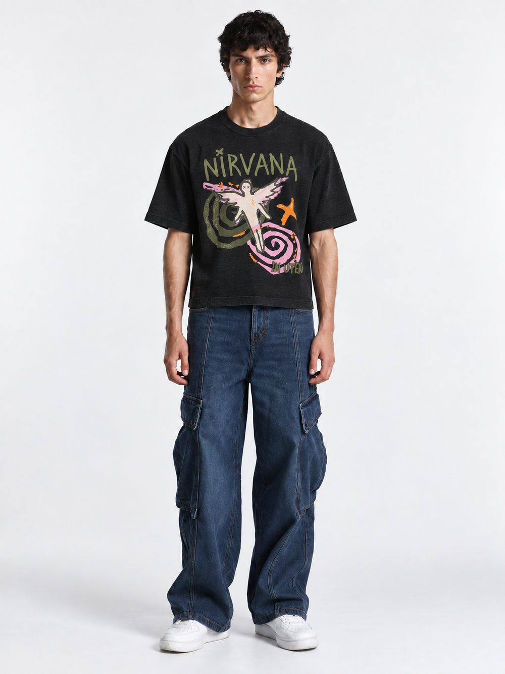 NIRVANA-GRAPHITE SLUB TEE