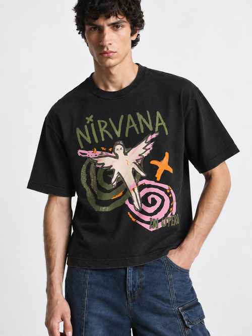 NIRVANA-GRAPHITE SLUB TEE - 3