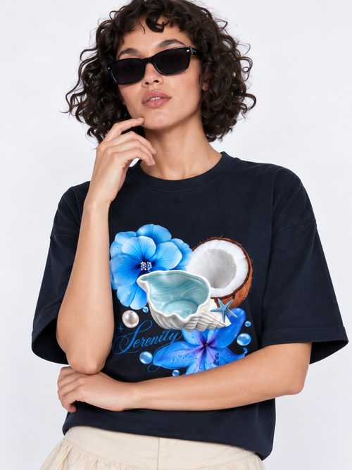 SERENITY -OVERSIZED TEE - 2