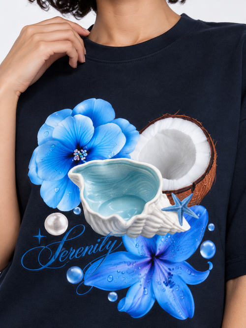SERENITY -OVERSIZED TEE - 1