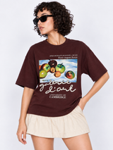 PIERRE OVERSIZED TERRY TEE