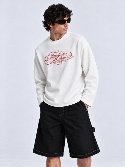 TIMELESS-FULL SLEEVE WAFFLE TEE - 2