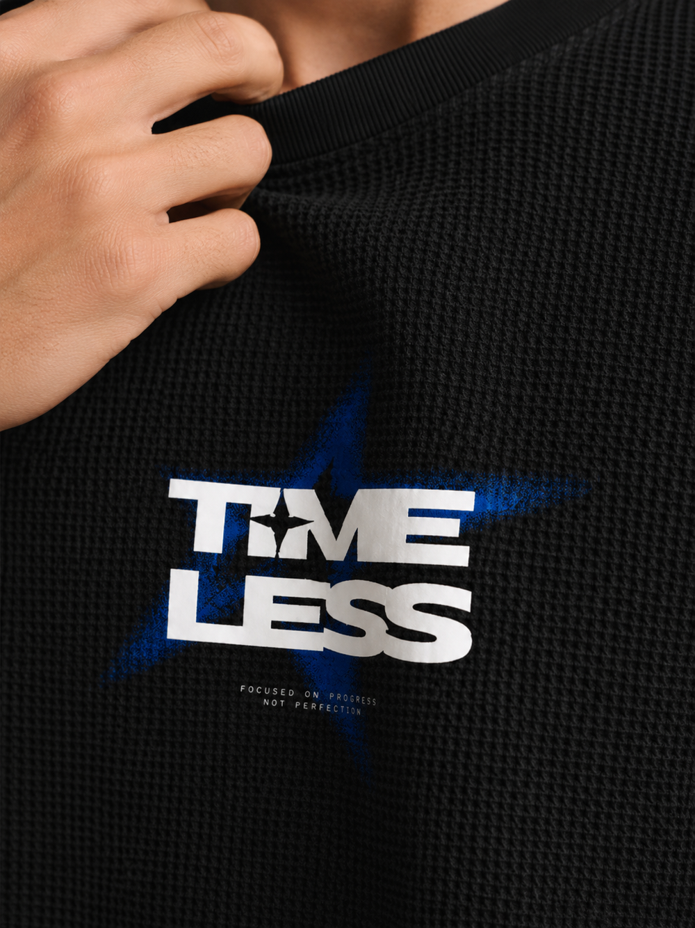 TIMELESS- Waffle Boxy Fit