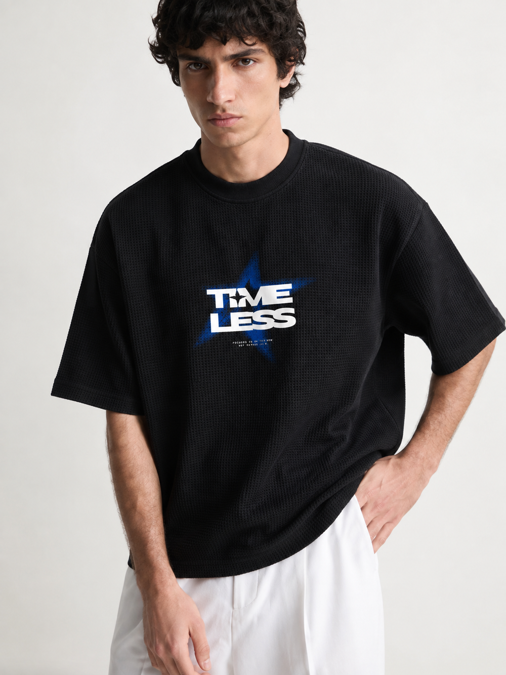 TIMELESS- Waffle Boxy Fit