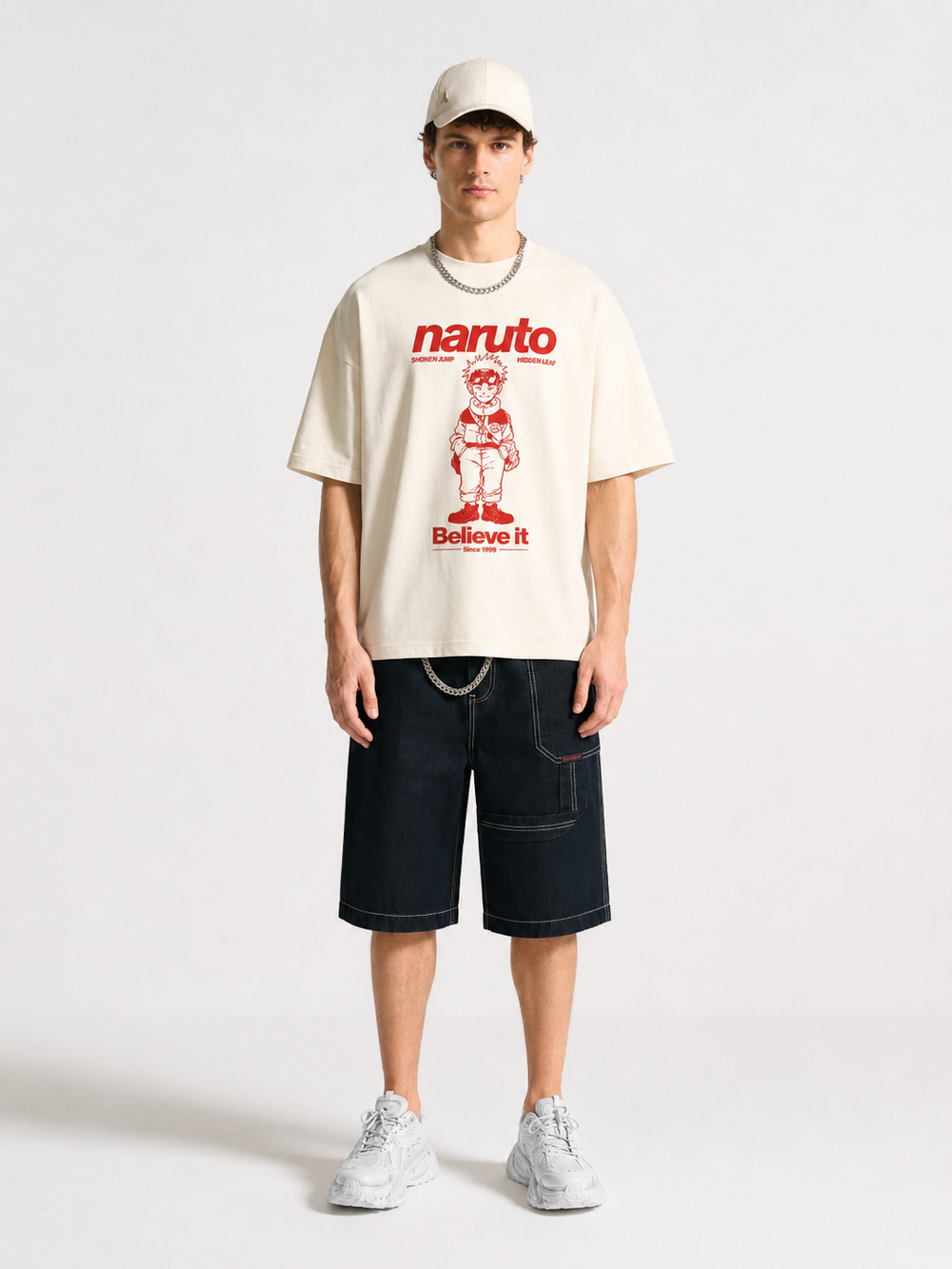 NARUTO 2-Terry Oversized Tee
