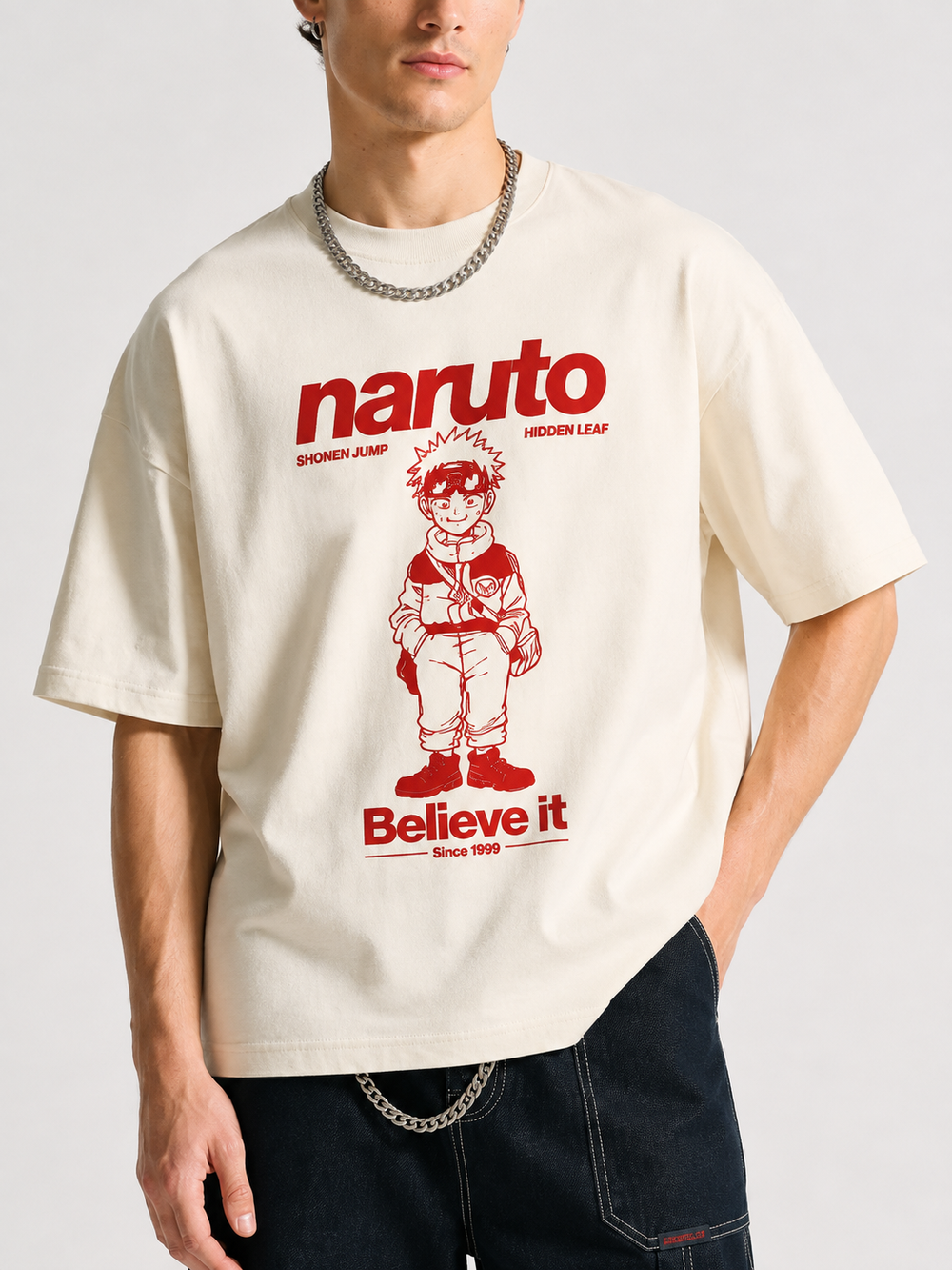 NARUTO 2-Terry Oversized Tee