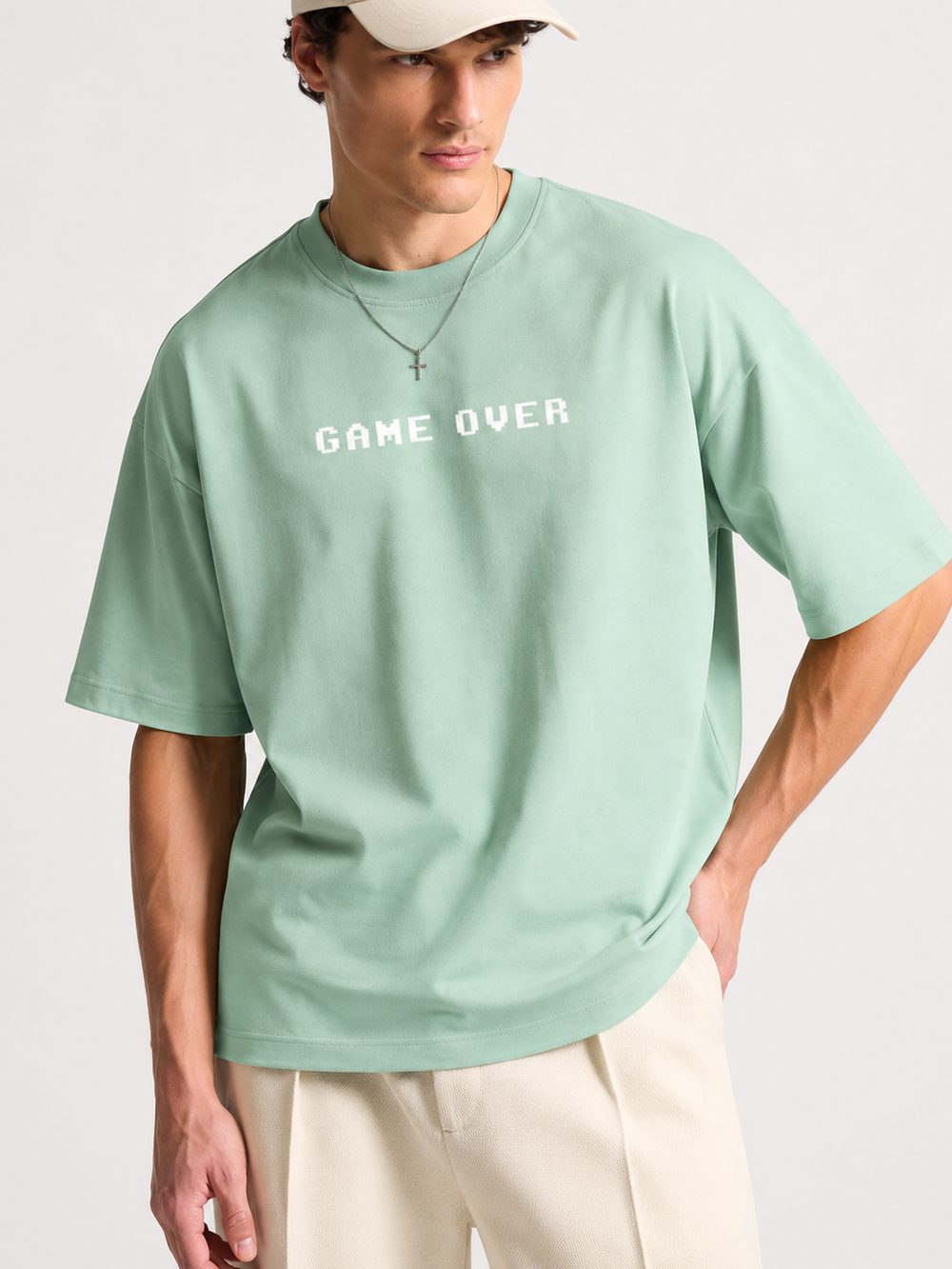 GAME OVER - Oversized Terry Tee