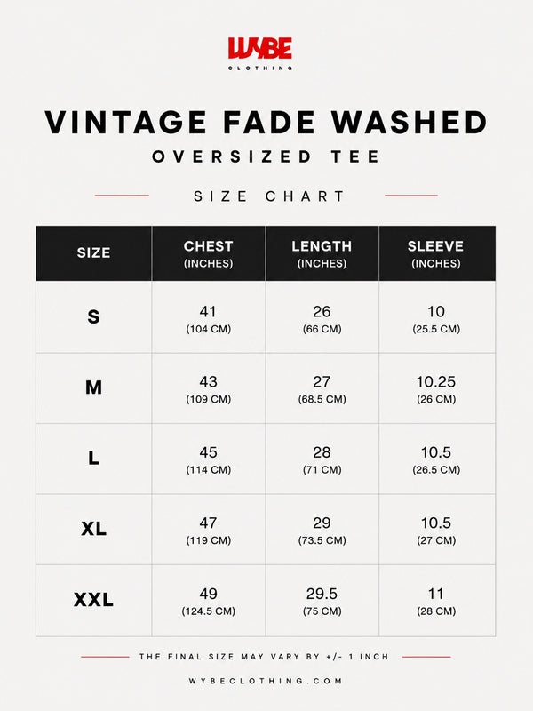 Vintage Washed - OVERSIZED