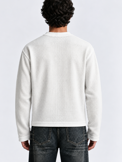 NO RULES-FULL SLEEVE WAFFLE TEE - 5