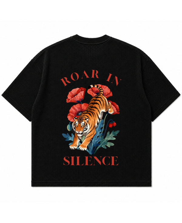 ROAR IN SILENCE- WAFFLE TEE