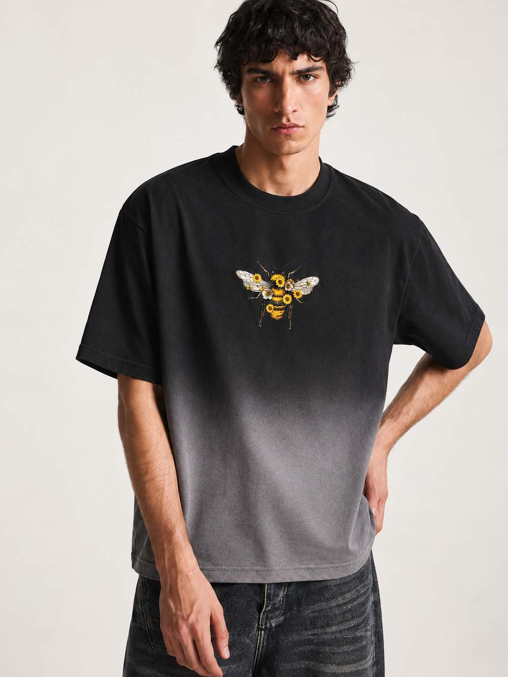 BEE-Ombre Wash Tee
