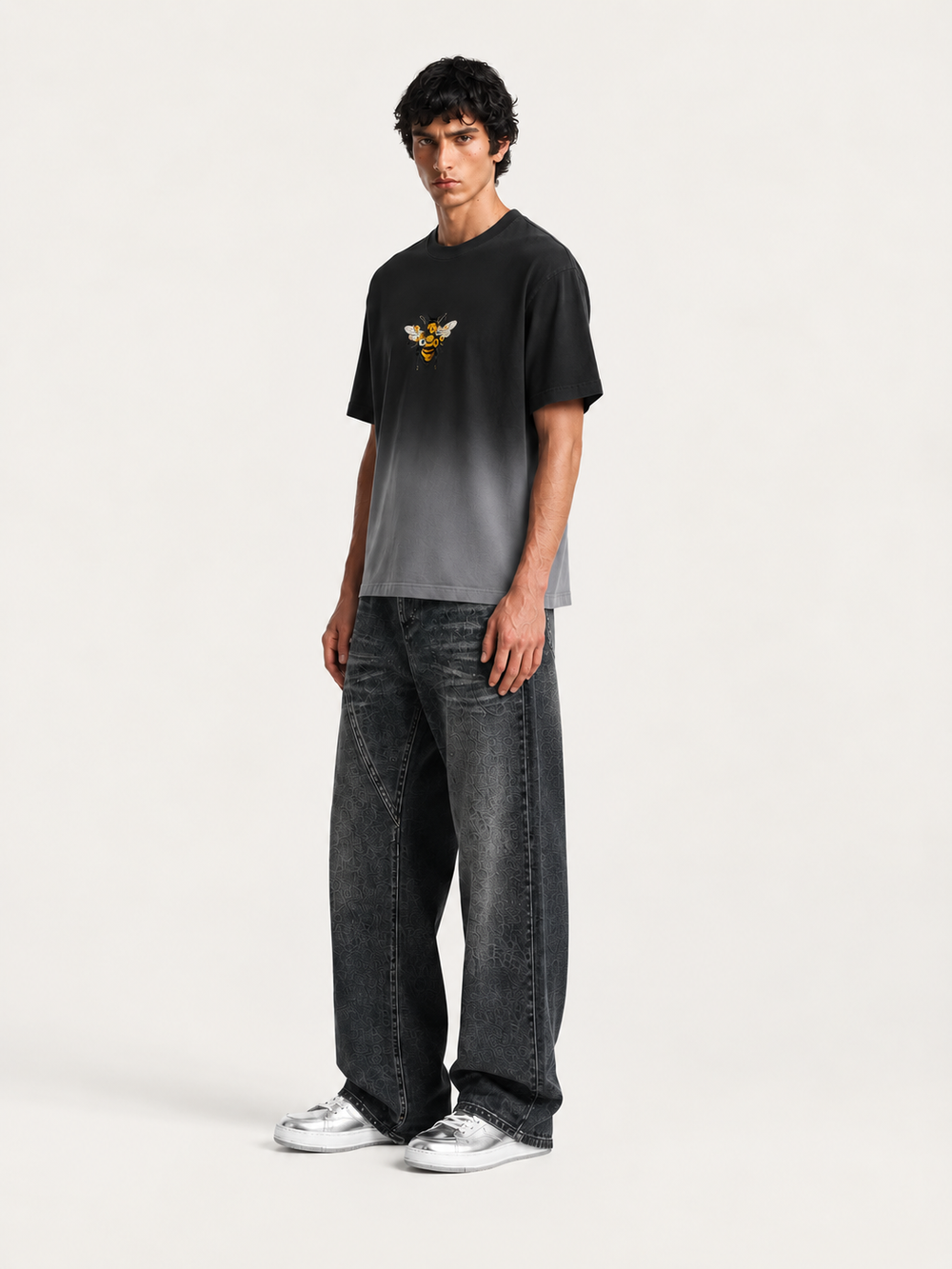 BEE-Ombre Wash Tee